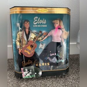 Barbie Loves Elvis Collector Edition Doll Set 1996